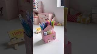 diy pen box from toothpaste box #diy #craft #shorts #shortvideo