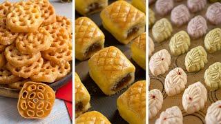 3款新年年饼食谱和详细做法 | 3 Chinese New Year Cookie Recipes