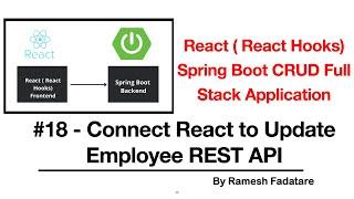 React Hooks + Spring Boot CRUD Full Stack App - 18 - Connect React to Update Employee REST API