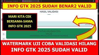 CEK INFO GTK 2025 STATUS VALIDASI TPG SUDAH VALID DAN SOLUSI BAGI YANG BELUM VALID