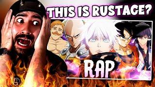 REACTION - OVERPOWERED ANIME CHARACTER RAP | "OP" | RUSTAGE