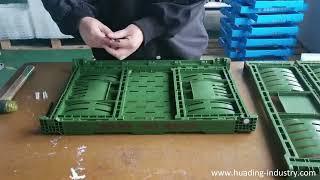 Crafting Quality: Plastic Crates Production at Qingdao Huading Industry Co., Ltd.