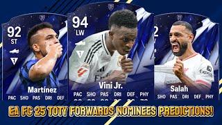 EA FC 25 TOTY FORWARDS NOMINEES PREDICTIONS FT.  SALAH,  MARTINEZ AND  VINICIUS JR.