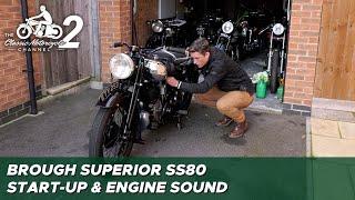 Brough Superior SS80 start up & engine sound