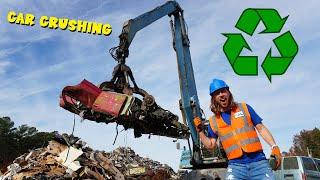 Car Crushing, Metal Recycling and Construction Equipment with Handyman Hal