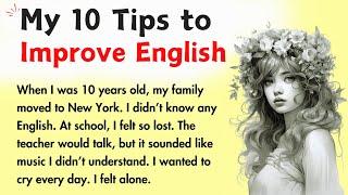 My 10 Tips to Improve English || Learn English Through Story || Improve Your English Skills