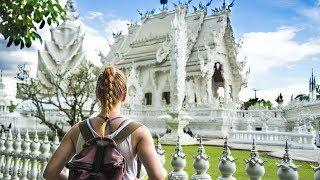 Epic WHITE TEMPLE! + Delicious Thai HOT POT at Local Night Market (Chiang Rai, Thailand)