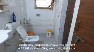 3Bedrooms Independent House/Villa for Rent in AFNHB Jal Vayu Vihar, Kukatpally, Hyderabad