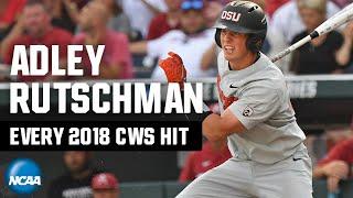 Adley Rutschman: All 17 CWS record hits in 2018