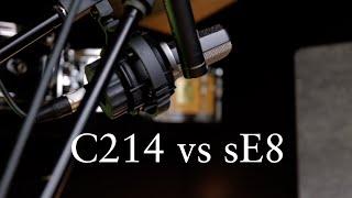 sE8 vs AKG C214 (Drum Overhead Mic Shootout)