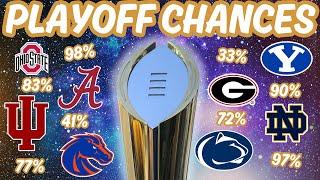 College Football Playoff Chances UPDATED for Week 13