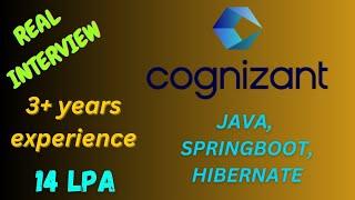 Cognizant 3 Years Interview Experience | Java | Hibernate | Spring Boot | Microservices | SQL