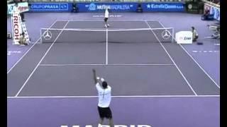 Tsonga very funny against Roger Federer