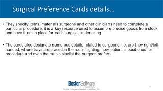 Surgical Preference Cards EHR Data Success -  Boston Software Systems  - Healthcare RPA
