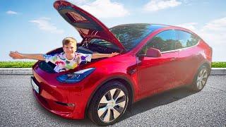 Mark and Tesla cars | Kids Video compilation