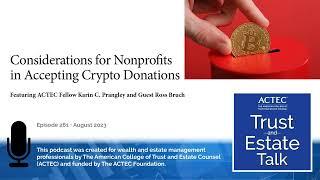 Considerations for Nonprofits in Accepting Crypto Donations