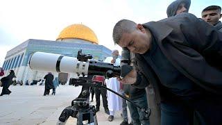 Moon Sighting at Al AQSA Mosque|Massive Crowds Gather for Ramadan Shawwal & Eid ul Adha in Jerusalem
