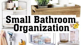 15 *CLEVER* SMALL BATHROOM ORGANIZATION IDEAS!