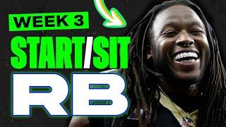  WEEK 3 RB MUST Start/Sit Picks!  | 2024 Fantasy Football Advice