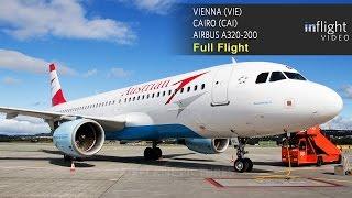 Austrian Airlines Full Flight:| Vienna to Cairo - Airbus A320