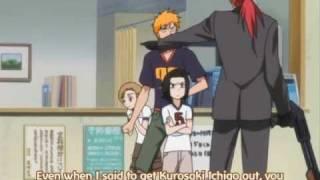 Ichigo's dad getting shot xD