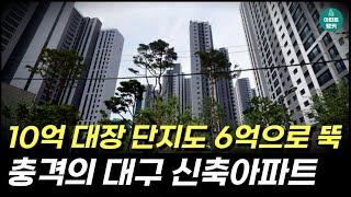 신축 대장아파트도 줄줄이.. 여전히 심각한 대구의 상황. 대구 아파트 하락 TOP10 단지 [대구 아파트 집값 전망 시세 하락]