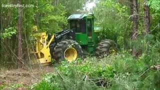 2013 John Deere 843K Fellerbuncher at Forestry First 050213