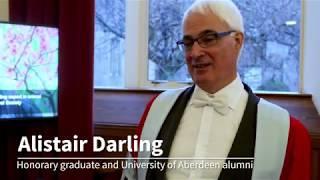 Honorary Graduate: The Rt Hon. the Lord Darling of Roulanish, former Chancellor of the Exchequer