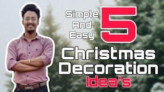 5 simple and easy craft for christmas decoration | Diy christmas decoration ideas