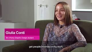 Graphic design student tells why she chose to study at LCCA