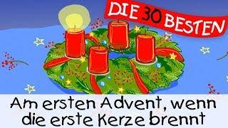 Am ersten Advent, wenn die erste Kerze brennt - Weihnachtslieder zum Mitsingen || Kinderlieder