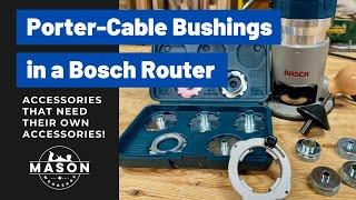 Using Porter-Cable Guide Bushings in a Bosch Router // Accessories for your accessories!