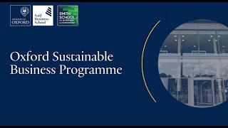 Oxford Sustainable Business Programme