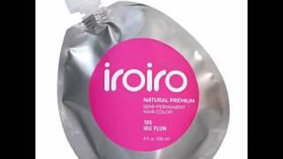 IROIRO Premium Natural Semi Permanent Hair Color 105 Iro Plum 8oz