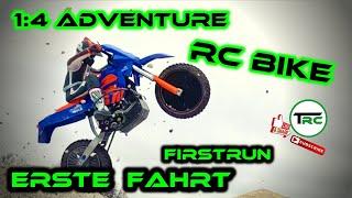 Reely Adventure Bike Brushless 1:4 RTR RC Motorrad - Firstrun  / Erste Fahrt