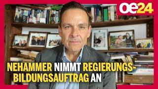 Nehammer nimmt Regierungsbildungsauftrag von VDB an | @geraldgrosz