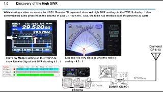 High SWR – What Meters to watch when Transmitting for Signs of Trouble – KI5JUF HF 10m Off the Air