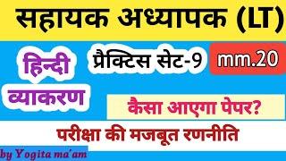 LT Hindi/ Sahayak Adhyapak Hindi/ एल. टी. हिन्दी प्रैक्टिस सेट 9 @hindivyakran @ltpracticeset