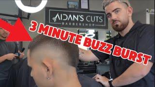 3 MIN BASIC BUZZ CUT WITH BURST FADE TUTORIAL!