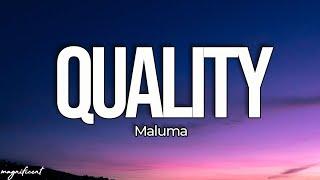 Maluma - Quality (Letra/Lyrics)