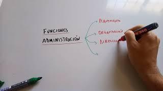 Cuales son las 4 funciones de la Administración