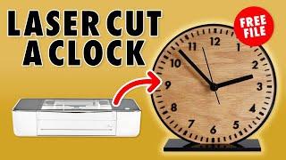 How to Laser Cut a Clock + Free File | Glowforge Tutorial