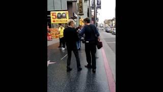 While Preaching On Romans 8 Hollywood Interviewer Asks LAStreetPreacher About Racism