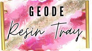 How to Make a Resin Tray / Epoxy Geode Tray