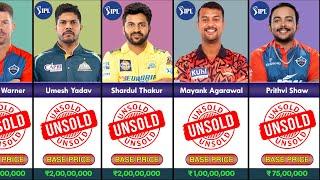 IPL 2025's Shocking Unsold Players List | Total Superstar