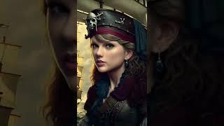 I asked AI to animate Taylor Swift as a PIRATE CAPTAIN ‍️ #shorts #pirates