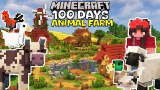 I survived 100 days building a Cozy Animal Farm