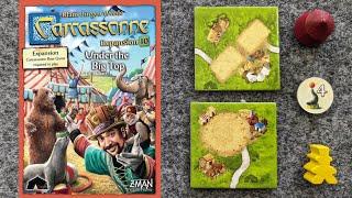 WHAT'S NEW Carcassonne Expansion 10: Under the Big Top, plus PLAYTHROUGH and RANKING