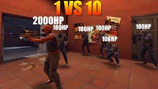 Critical Ops 1 Vs. 10 Except I have 2000HP