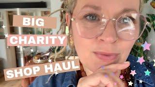 OOTD & very large vintage charity shop thrift haul to keep and sell